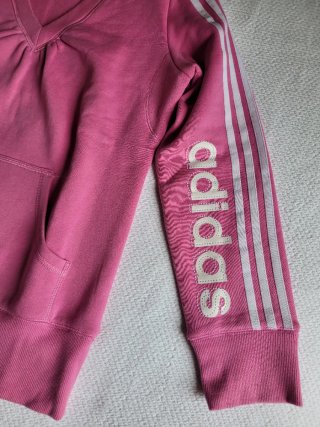 Felpa Adidas rosa con tasca