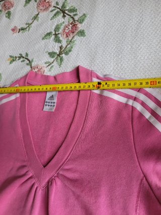 Felpa Adidas rosa con tasca