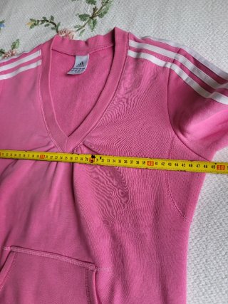 Felpa Adidas rosa con tasca