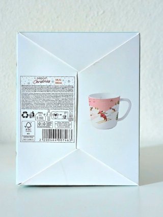 Tazza Natalizia Bassotti Sciatori 380ml