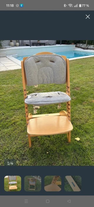 Trona Evolutiva de Madera