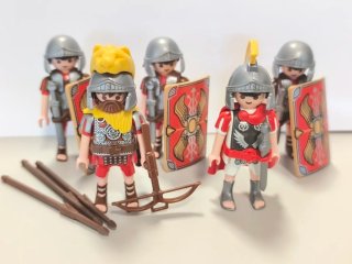 Playmobil 5 Legionarios Romanos con Accesorios