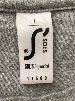 Camiseta Gris SOL'S Ilustración Talla L