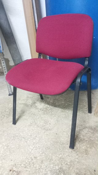 Silla de oficina roja (sillas de confidente)
