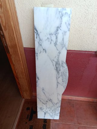 Encimera de Mármol 127x33 cm