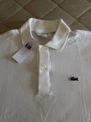 Polo Lacoste Bianca Classic Fit Taglia S
