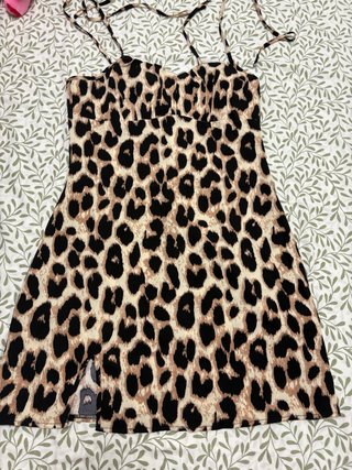 Vestido Leopardo Tirantes Corto