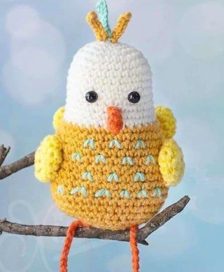 Conjunto crochet bebé: babero, sonajero y chupeter