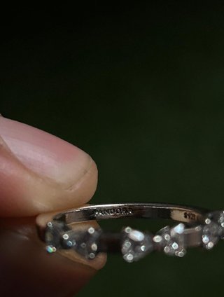 Anillo Pandora Corazones Talla 54