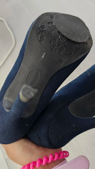 Zapatos de Tacón azul marino