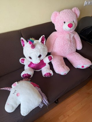 Peluche Unicornio y Oso Rosa