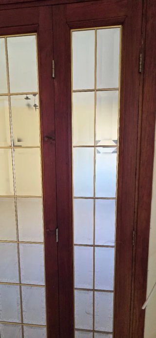 Puertas de madera con cristal