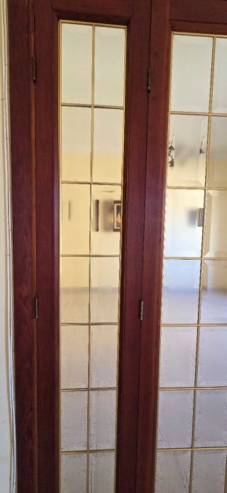 Puertas de madera con cristal
