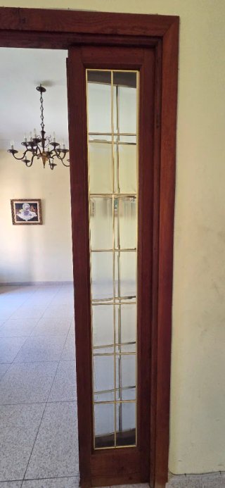 Puertas de madera con cristal