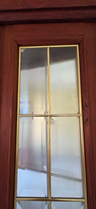 Puertas de madera con cristal