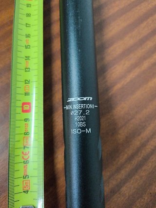 Tija de sillín Zoom 27,2 mm