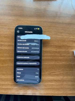 Vendo iPhone 14 Pro de 512GB. Está en buen estado