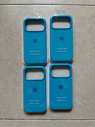 Fundas de Silicona azul iPhone 17 Pro/ 18 Pro