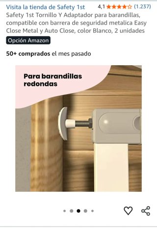 Tornillo y Adaptador Safety 1st para Barandillas