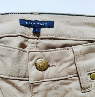Vaquero Tommy hilfiguer beige 38 mujer
