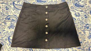Falda mini ante negra