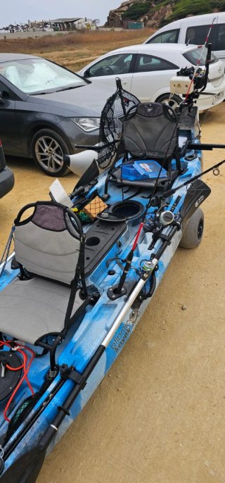 Kayak con motor fuera de borda de gasolina 4CV
