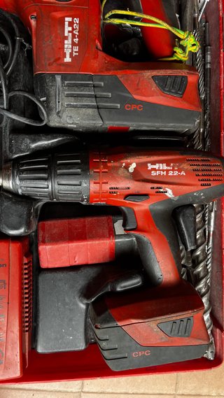 Hilti TE 4-A22 y SFH 22-A + 4 Baterías