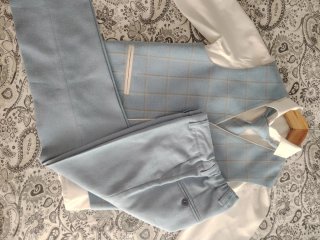 Traje de comunión azul