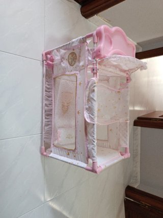 Cuna para Muñecas Rosa