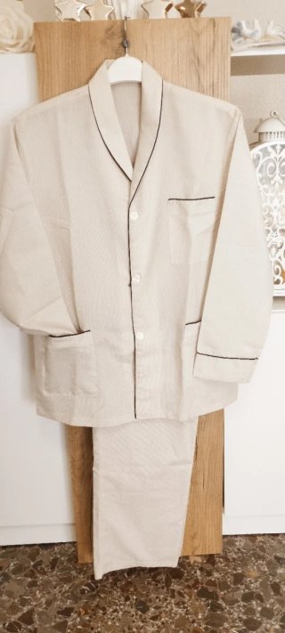 Pijama hombre entretiempo beige