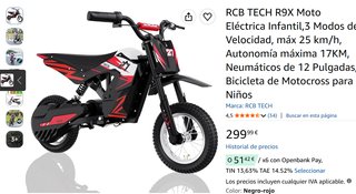 Bicicleta Motocross Eléctrica Infantil