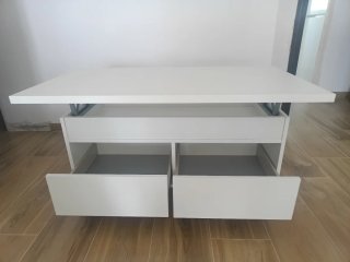 Mesa centro elevable 101x55 cm. 48 cm de alto