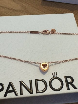 Conjunto Pandora Corazón Rosa