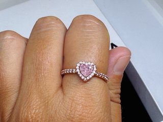 Conjunto Pandora Corazón Rosa