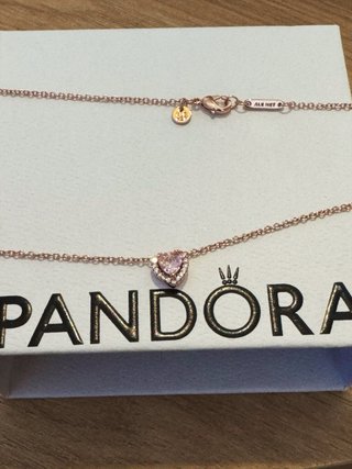 Conjunto Pandora Corazón Rosa