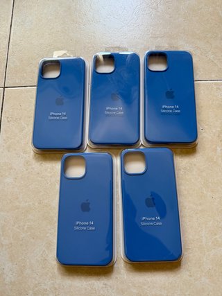 Fundas de Silicona Apple azul iPhone 13/14/15