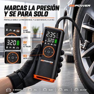 Compresor GB POWER Air 150 PSI inalámbrico