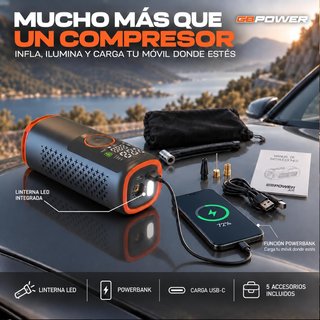 Compresor GB POWER Air 150 PSI inalámbrico