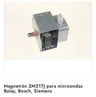 Magnetrón Microondas 2M217J