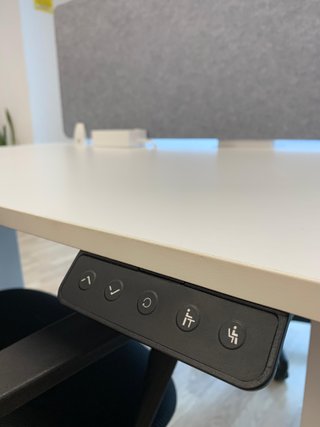 Escritorio elevable eléctrico blanco