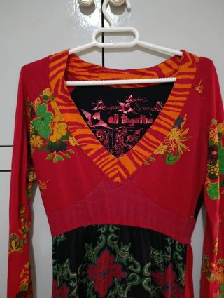 Vestido Desigual Vintage Y2K Geisha Talla XS