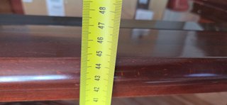 Mesa Auxiliar de Madera y Cristal