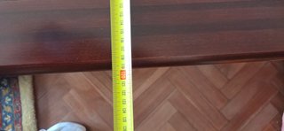 Mesa Auxiliar de Madera y Cristal