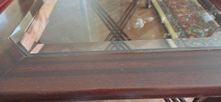 Mesa Auxiliar de Madera y Cristal