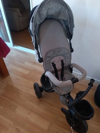 Triciclo Carro Niño Gris