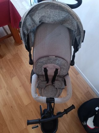 Triciclo Carro Niño Gris