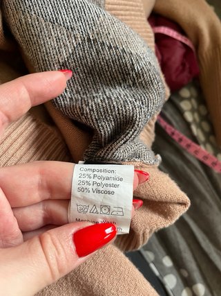 Cardigan donna crop top argyle