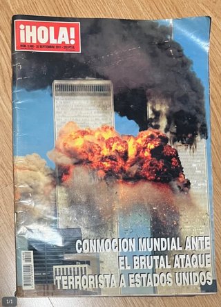 Revista ¡HOLA! Con fecha del 20 de 9 de 2001