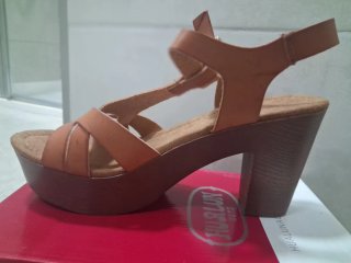Sandalias de tacón de plataforma para mujer