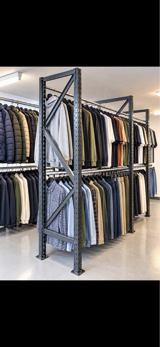 Estanterías Metálica con Barra para Ropa